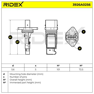 Przepływomierz RIDEX 3926A0256 3926A0256 - foto 6
