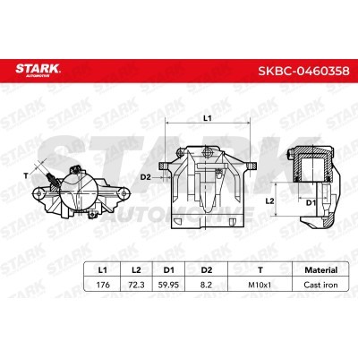 Zacisk Hamulcowy Stark SKBC-0460358 SKBC-0460358 - foto 6