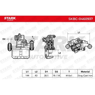 Zacisk Hamulcowy Stark SKBC-0460937 SKBC-0460937 - foto 6