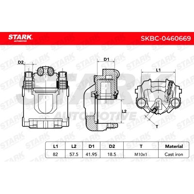 Zacisk Hamulcowy Stark SKBC-0460669 SKBC-0460669 - foto 6