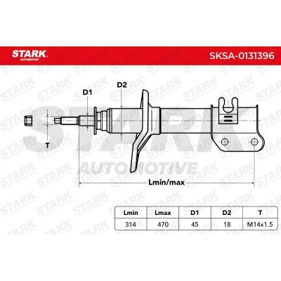 Amortyzator Stark SKSA-0131396 SKSA-0131396 - foto 3