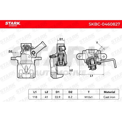 Zacisk Hamulcowy Stark SKBC-0460827 SKBC-0460827 - foto 7