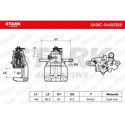 Zacisk Hamulcowy Stark SKBC-0460355 SKBC-0460355 - foto 6