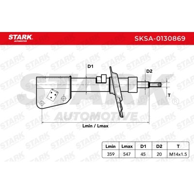 Amortyzator Stark SKSA-0130869 SKSA-0130869 - foto 6