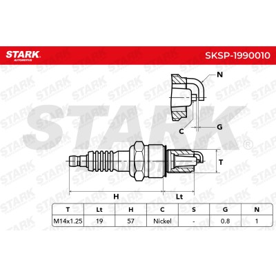 Świeca Zapłonowa Stark SKSP-1990010 SKSP-1990010 - foto 10