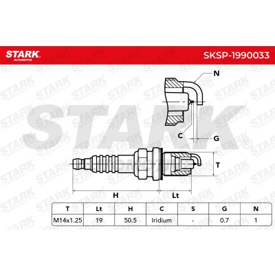 Świeca Zapłonowa Stark SKSP-1990033 SKSP-1990033 - foto 5