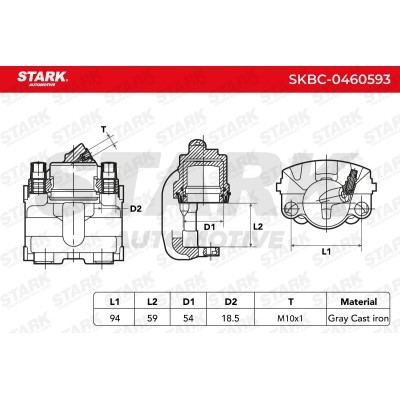 Zacisk Hamulcowy Stark SKBC-0460593 SKBC-0460593 - foto 6