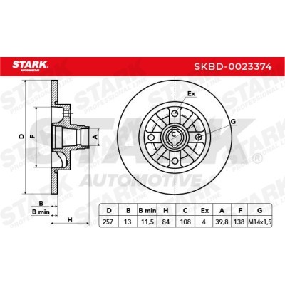 Tarcza hamulcowa Stark SKBD-0023374 SKBD-0023374 - foto 5