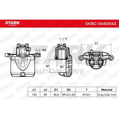 Zacisk Hamulcowy Stark SKBC-0460043 SKBC-0460043 - foto 3