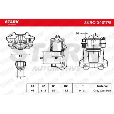 Zacisk Hamulcowy Stark SKBC-0461175 SKBC-0461175 - foto 5