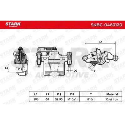Zacisk Hamulcowy Stark SKBC-0460120 SKBC-0460120 - foto 8