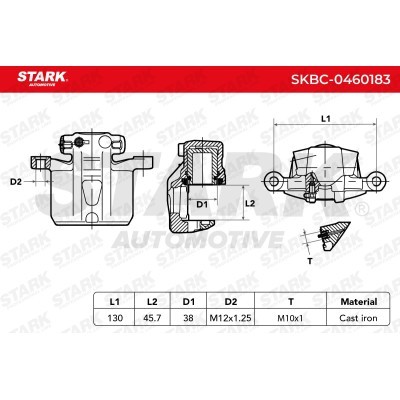 Zacisk Hamulcowy Stark SKBC-0460183 SKBC-0460183 - foto 5