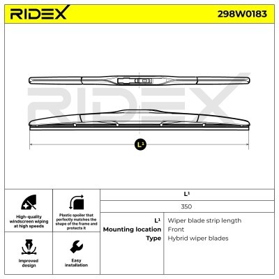 Pióro Wycieraczki RIDEX 298W0183 298W0183 - foto 6