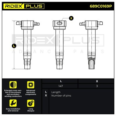 Cewka Zapłonowa RIDEX 689C0169P 689C0169P - foto 3