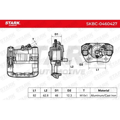 Zacisk Hamulcowy Stark SKBC-0460427 SKBC-0460427 - foto 3