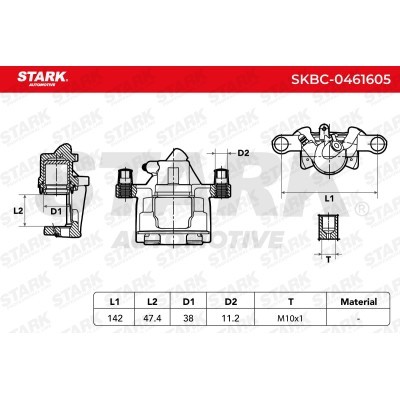 Zacisk Hamulcowy Stark SKBC-0461605 SKBC-0461605 - foto 3
