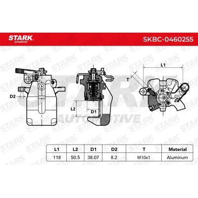 Zacisk Hamulcowy Stark SKBC-0460255 SKBC-0460255 - foto 5
