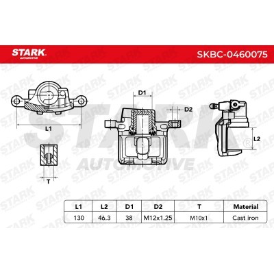 Zacisk Hamulcowy Stark SKBC-0460075 SKBC-0460075 - foto 3