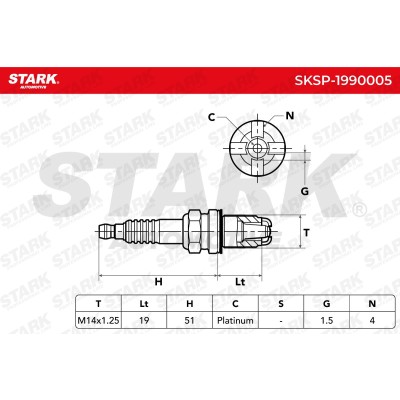 Świeca Zapłonowa Stark SKSP-1990005 SKSP-1990005 - foto 8
