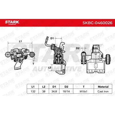Zacisk Hamulcowy Stark SKBC-0460026 SKBC-0460026 - foto 3
