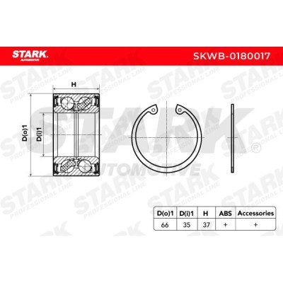 Łożysko Koła Stark SKWB-0180017 SKWB-0180017 - foto 2