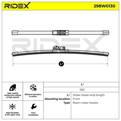 Pióro Wycieraczki RIDEX 298W0130 298W0130 - foto 7