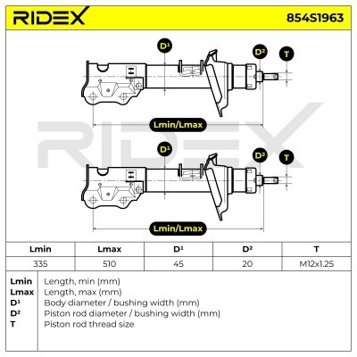 Amortyzator RIDEX 854S1963 854S1963 - foto 6