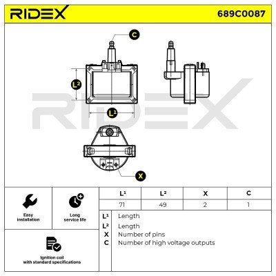 Cewka Zapłonowa RIDEX 689C0087 689C0087 - foto 5