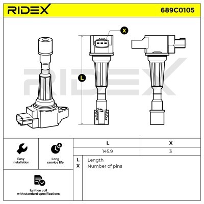 Cewka Zapłonowa RIDEX 689C0105 689C0105 - foto 4