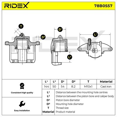 Zacisk Hamulcowy RIDEX 78B0557 78B0557 - foto 5