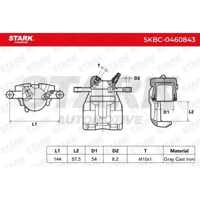 Zacisk Hamulcowy Stark SKBC-0460843 SKBC-0460843 - foto 6