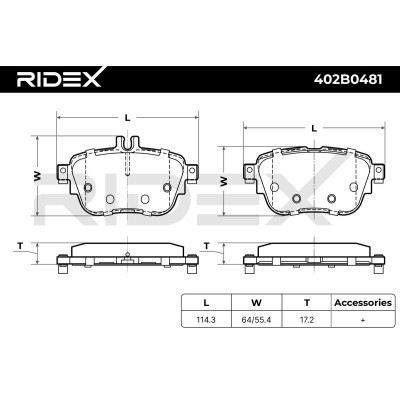 Klocki hamulcowe RIDEX 402B0481 402B0481 - foto 6