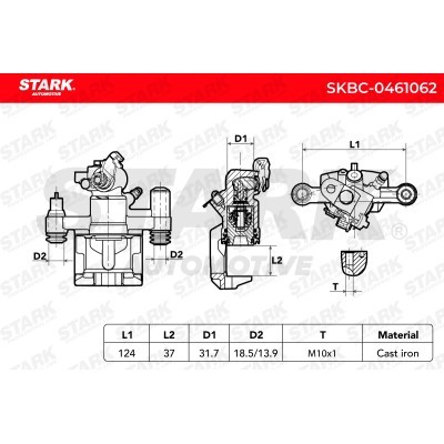 Zacisk Hamulcowy Stark SKBC-0461062 SKBC-0461062 - foto 6