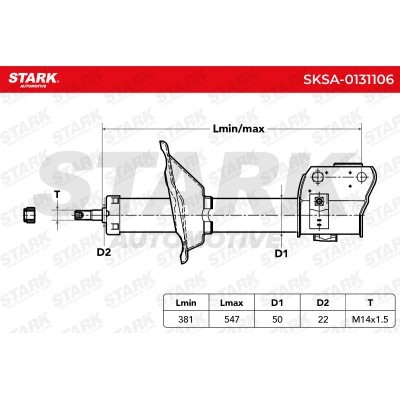 Amortyzator Stark SKSA-0131106 SKSA-0131106 - foto 3