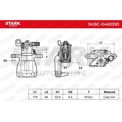 Zacisk Hamulcowy Stark SKBC-0460393 SKBC-0460393 - foto 7