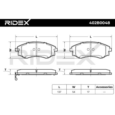 Klocki hamulcowe RIDEX 402B0048 402B0048 - foto 6