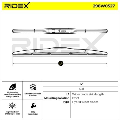 Pióro Wycieraczki RIDEX 298W0527 298W0527 - foto 8