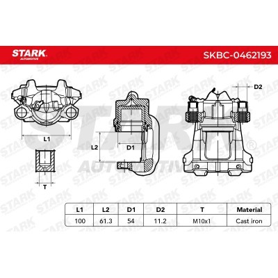 Zacisk Hamulcowy Stark SKBC-0462193 SKBC-0462193 - foto 3