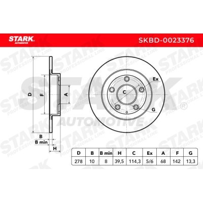 Tarcza hamulcowa Stark SKBD-0023376 SKBD-0023376 - foto 5