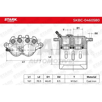 Zacisk Hamulcowy Stark SKBC-0460580 SKBC-0460580 - foto 6