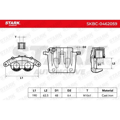 Zacisk Hamulcowy Stark SKBC-0462059 SKBC-0462059 - foto 3