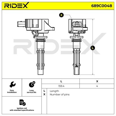 Cewka Zapłonowa RIDEX 689C0048 689C0048 - foto 4