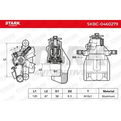 Zacisk Hamulcowy Stark SKBC-0460279 SKBC-0460279 - foto 4