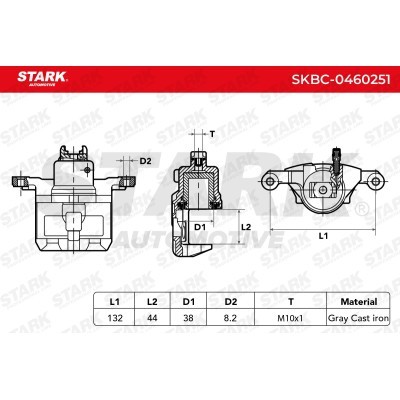 Zacisk Hamulcowy Stark SKBC-0460251 SKBC-0460251 - foto 3