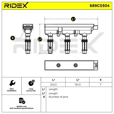 Cewka Zapłonowa RIDEX 689C0304 689C0304 - foto 6