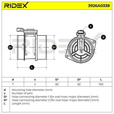 Przepływomierz RIDEX 3926A0338 3926A0338 - foto 6