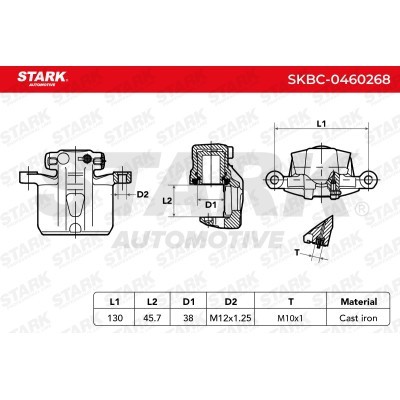 Zacisk Hamulcowy Stark SKBC-0460268 SKBC-0460268 - foto 7