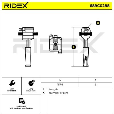 Cewka Zapłonowa RIDEX 689C0288 689C0288 - foto 5