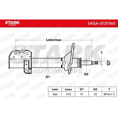 Amortyzator Stark SKSA-0131740 SKSA-0131740 - foto 3