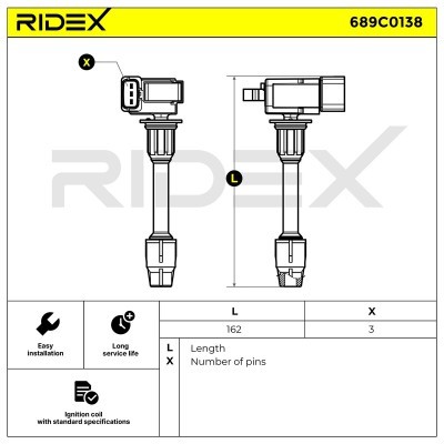 Cewka Zapłonowa RIDEX 689C0138 689C0138 - foto 5